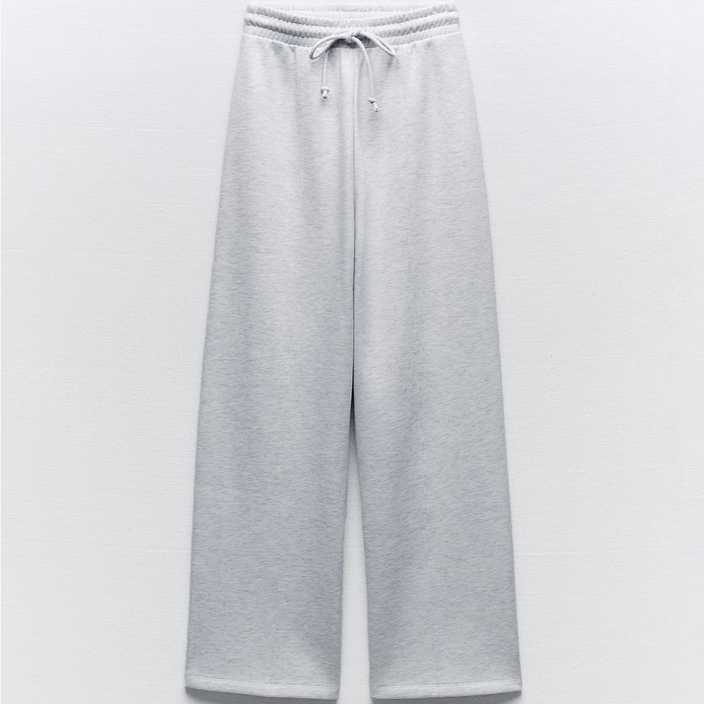 ZARA Plush Wide Jogger Pants